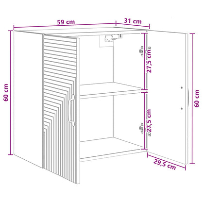 Wall-Mounted Cabinet 59 x 31 x 60 cm Engineered Wood