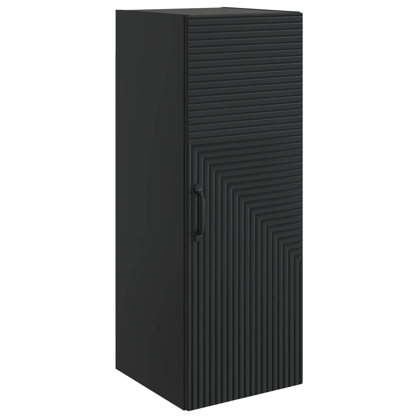 Wall-Mounted Cabinet Black 33 x 34.5 x 90 cm Engineered Wood