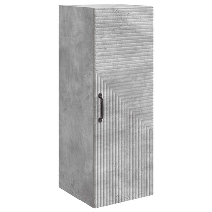 Wall-Mounted Cabinet Concrete Grey 33 x 34.5 x 90 cm
