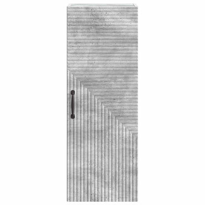 Wall-Mounted Cabinet Concrete Grey 33 x 34.5 x 90 cm