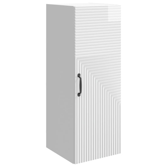 Wall-Mounted Cabinet High Gloss White 33 x 34.5 x 90 cm