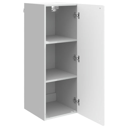 Wall-Mounted Cabinet High Gloss White 33 x 34.5 x 90 cm