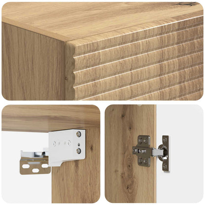 Wall-Mounted Cabinet 33 x 34.5 x 90 cm Engineered Wood