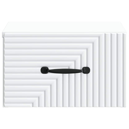 Wall-Mounted Bedside Cabinet White 34.5 x 33 x 20 cm