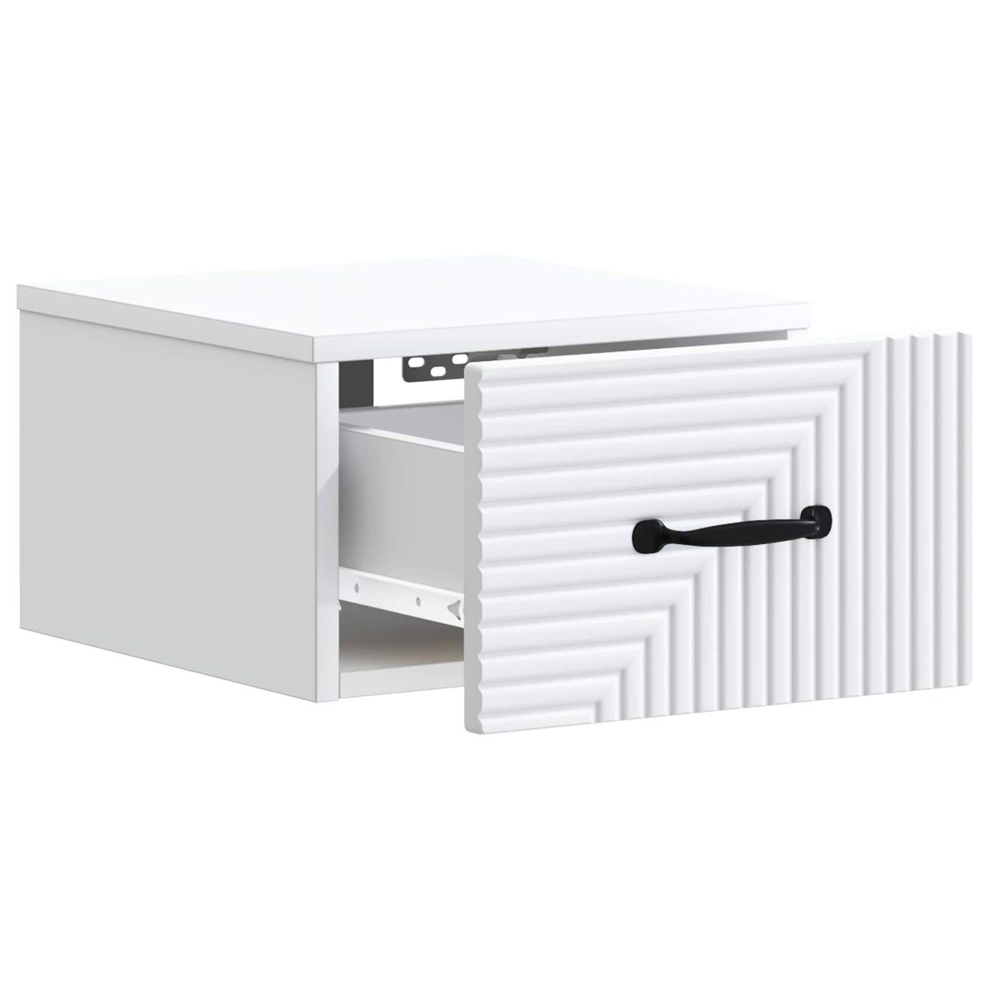 Wall-Mounted Bedside Cabinet 2 pcs White 34.5 x 33 x 20 cm