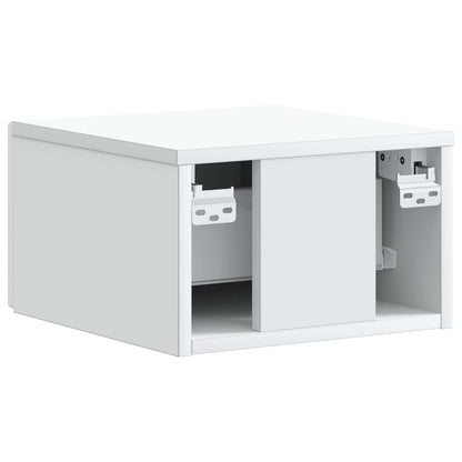 Wall-Mounted Bedside Cabinet 2 pcs White 34.5 x 33 x 20 cm