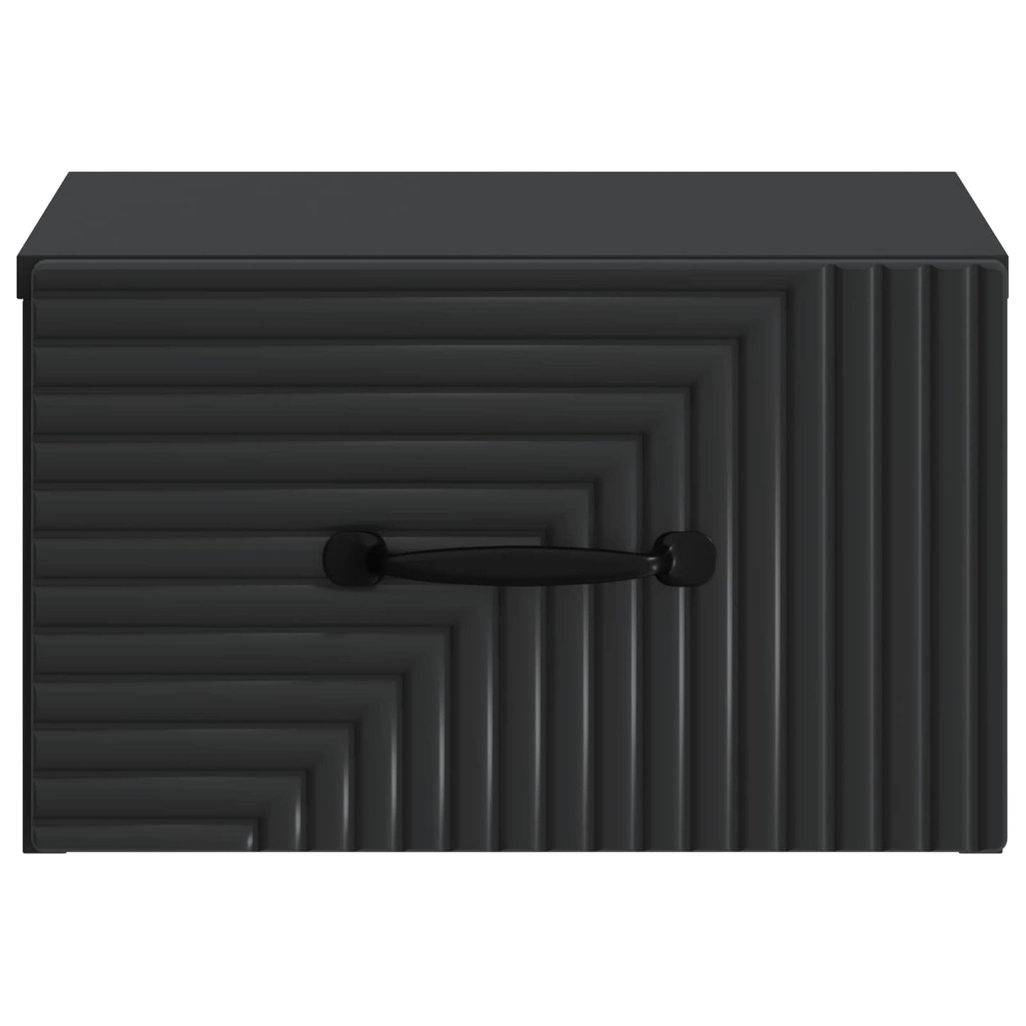 Wall-Mounted Bedside Cabinet 2 pcs Black 34.5 x 33 x 20 cm