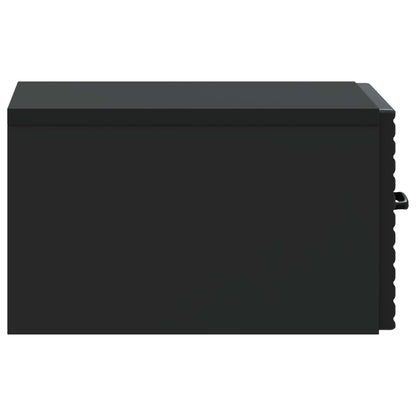 Wall-Mounted Bedside Cabinet 2 pcs Black 34.5 x 33 x 20 cm