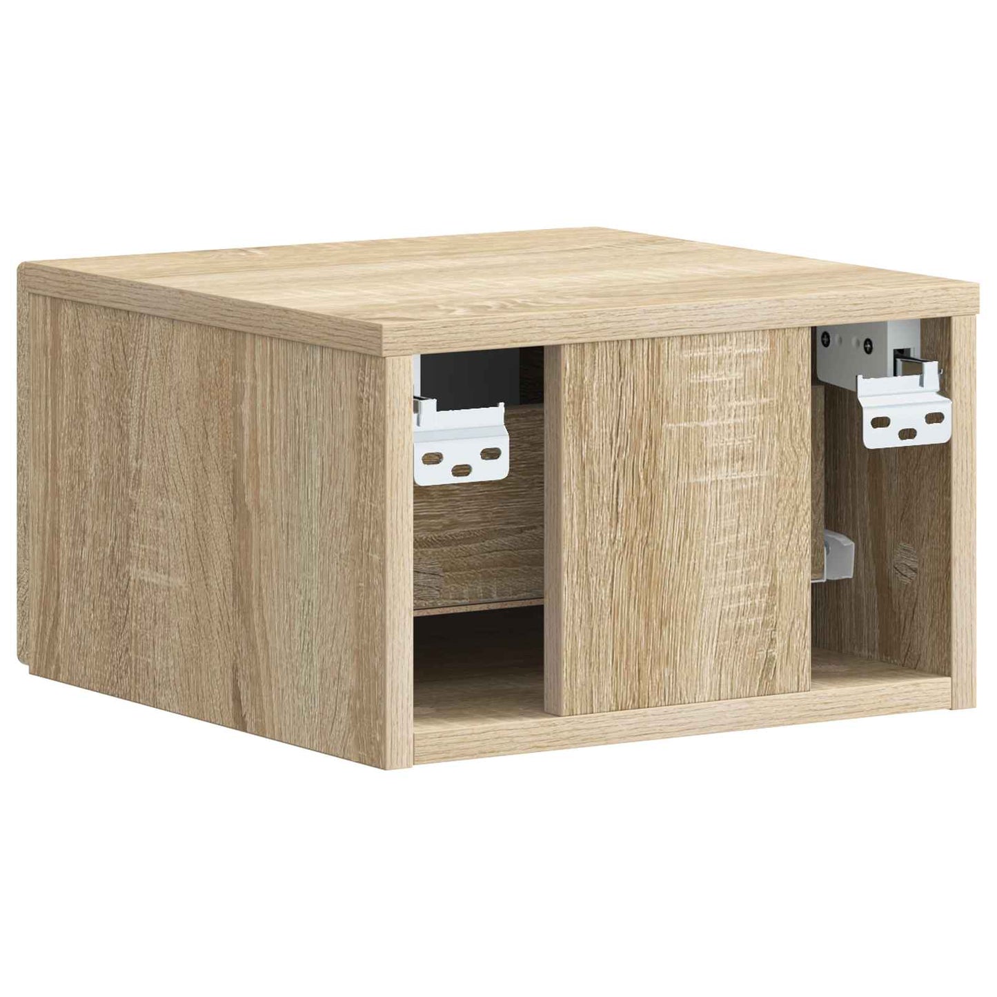 Wall-Mounted Bedside Cabinet 2 pcs Sonoma Oak 34.5 x 33 x 20 cm