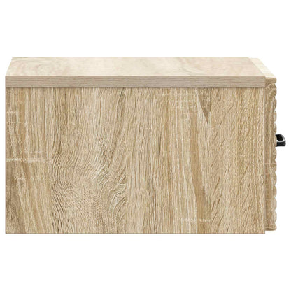 Wall-Mounted Bedside Cabinet 2 pcs Sonoma Oak 34.5 x 33 x 20 cm