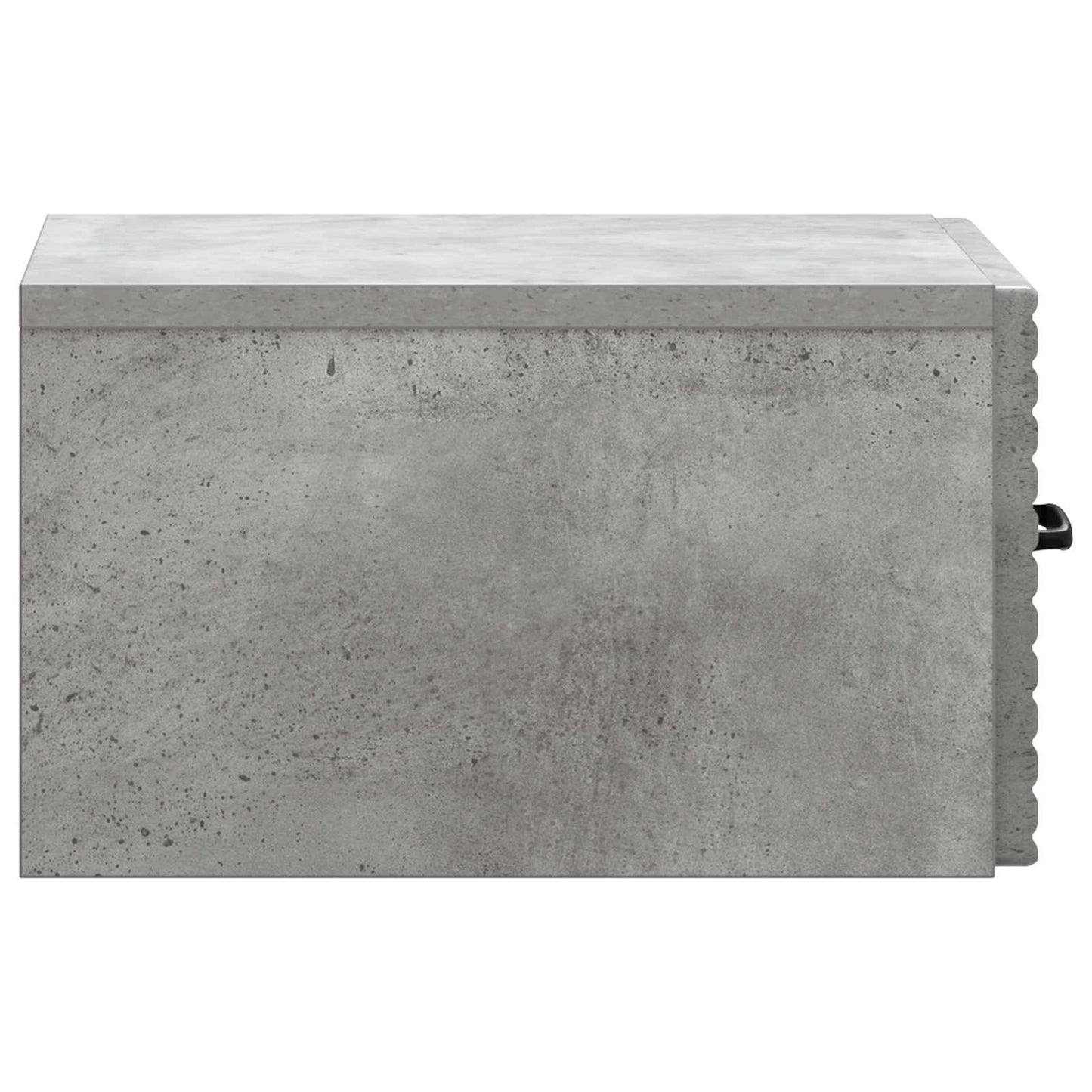 Wall-Mounted Bedside Cabinet with Drawer 2 pcs Concrete Grey