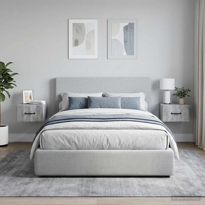Wall-Mounted Bedside Cabinet 2 pcs Grey Sonoma Engineered Wood