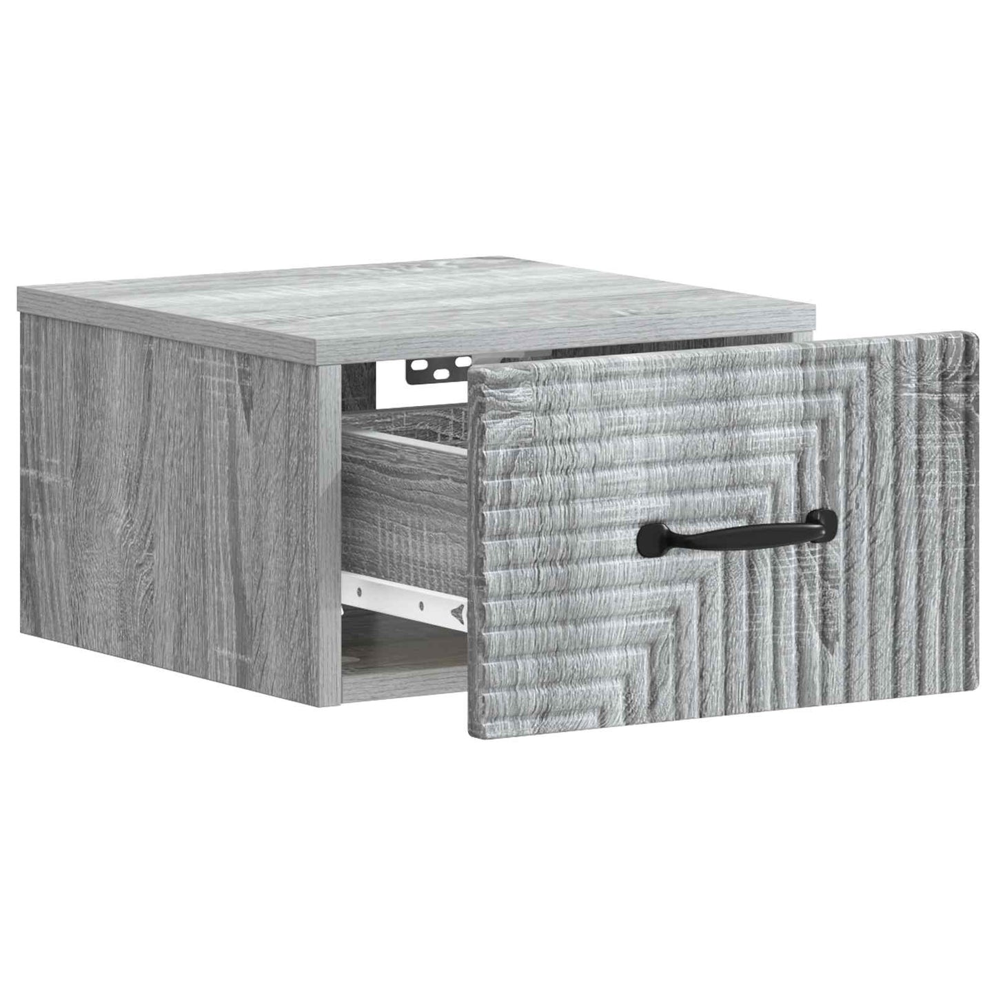 Wall-Mounted Bedside Cabinet 2 pcs Grey Sonoma Engineered Wood