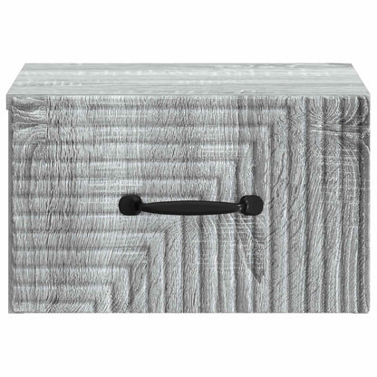 Wall-Mounted Bedside Cabinet 2 pcs Grey Sonoma Engineered Wood