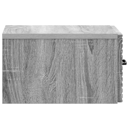 Wall-Mounted Bedside Cabinet 2 pcs Grey Sonoma Engineered Wood