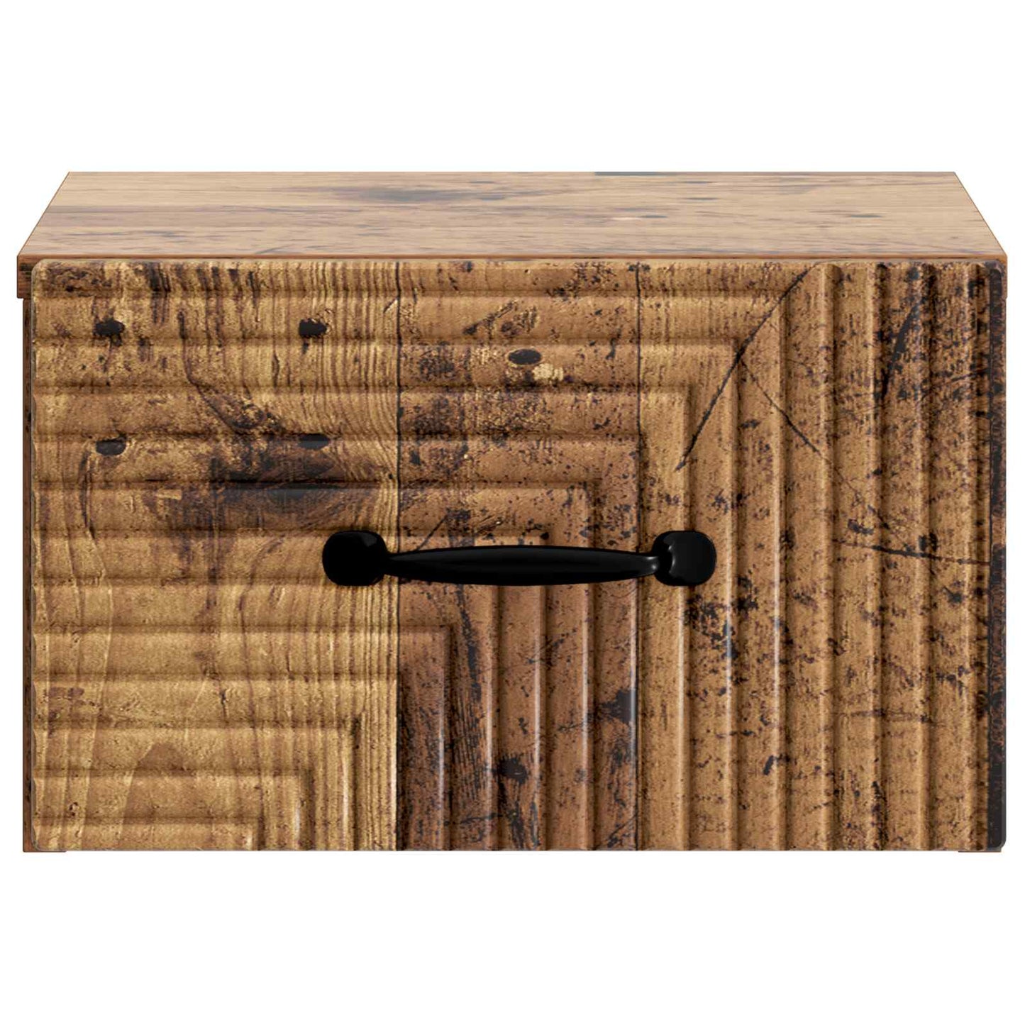 Wall-Mounted Bedside Cabinet Old Wood 34.5 x 33 x 20 cm