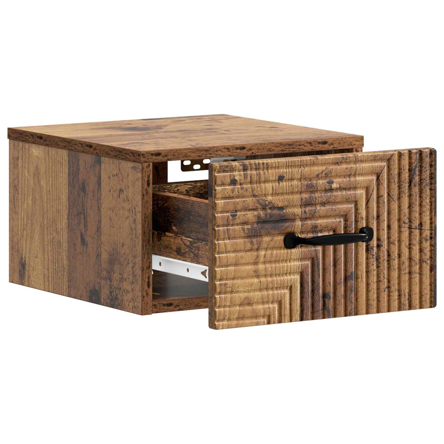 Wall-Mounted Bedside Cabinet 2 pcs Old Wood 34.5 x 33 x 20 cm