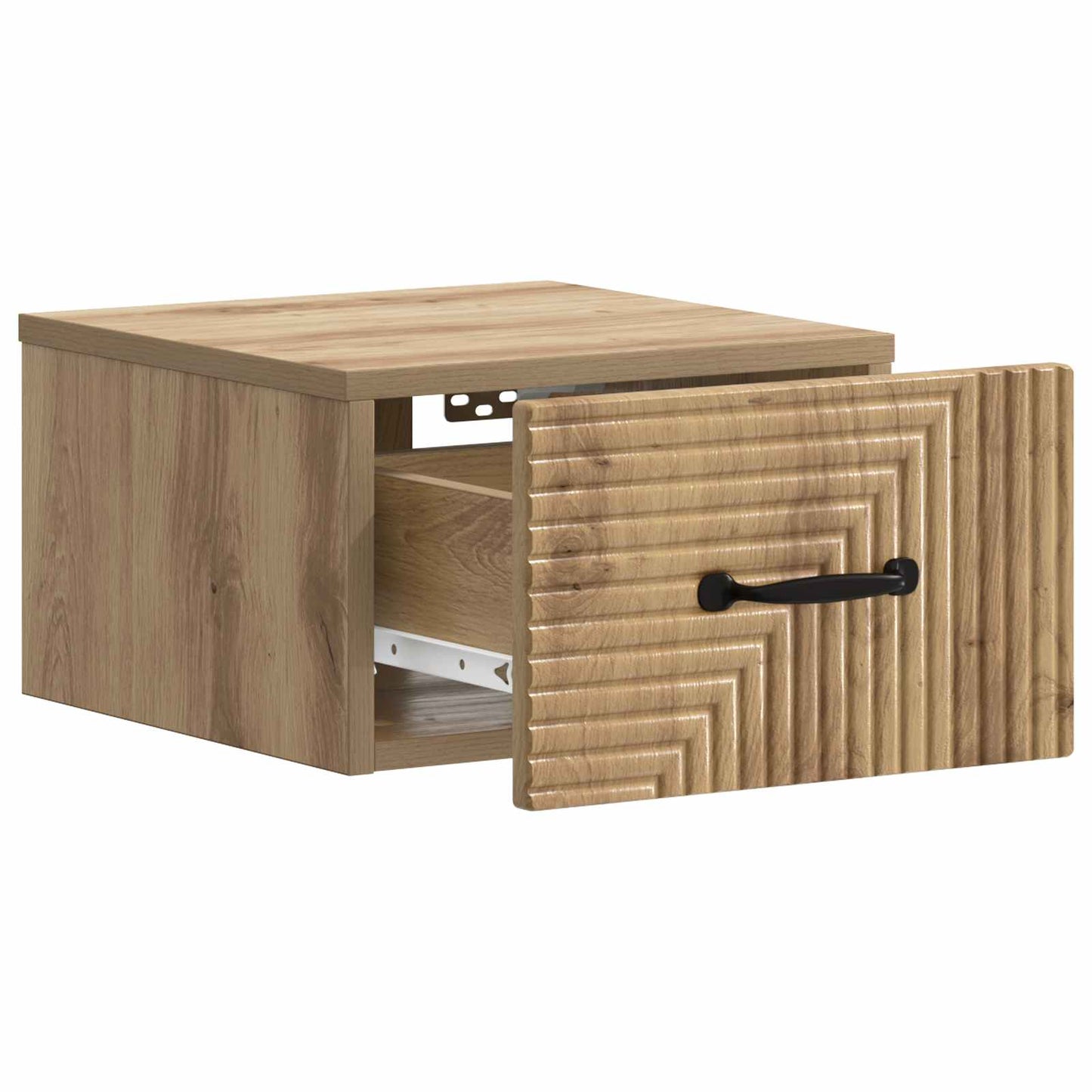 Wall-Mounted Bedside Cabinet Artisan Oak 34.5 x 33 x 20 cm