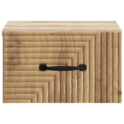 Wall-Mounted Bedside Cabinet Artisan Oak 34.5 x 33 x 20 cm