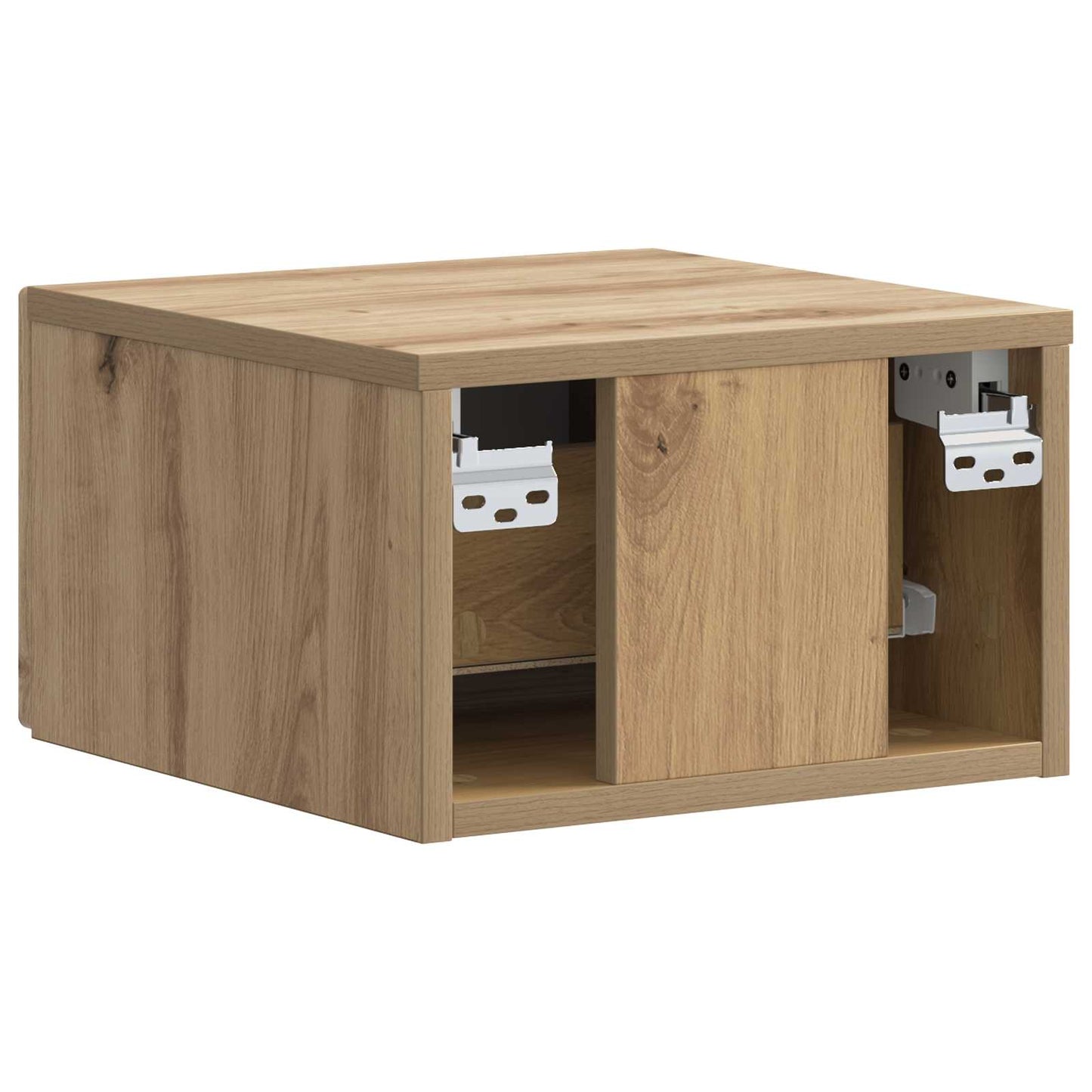 Wall-Mounted Bedside Cabinet 2 pcs Artisan Oak Engineered Wood