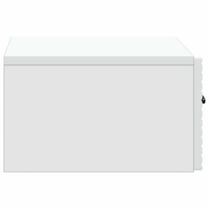 Wall-Mounted Bedside Cabinet White 49 x 34.5 x 20 cm