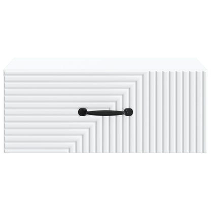Wall-Mounted Bedside Cabinet 2 pcs White 49 x 34.5 x 20 cm