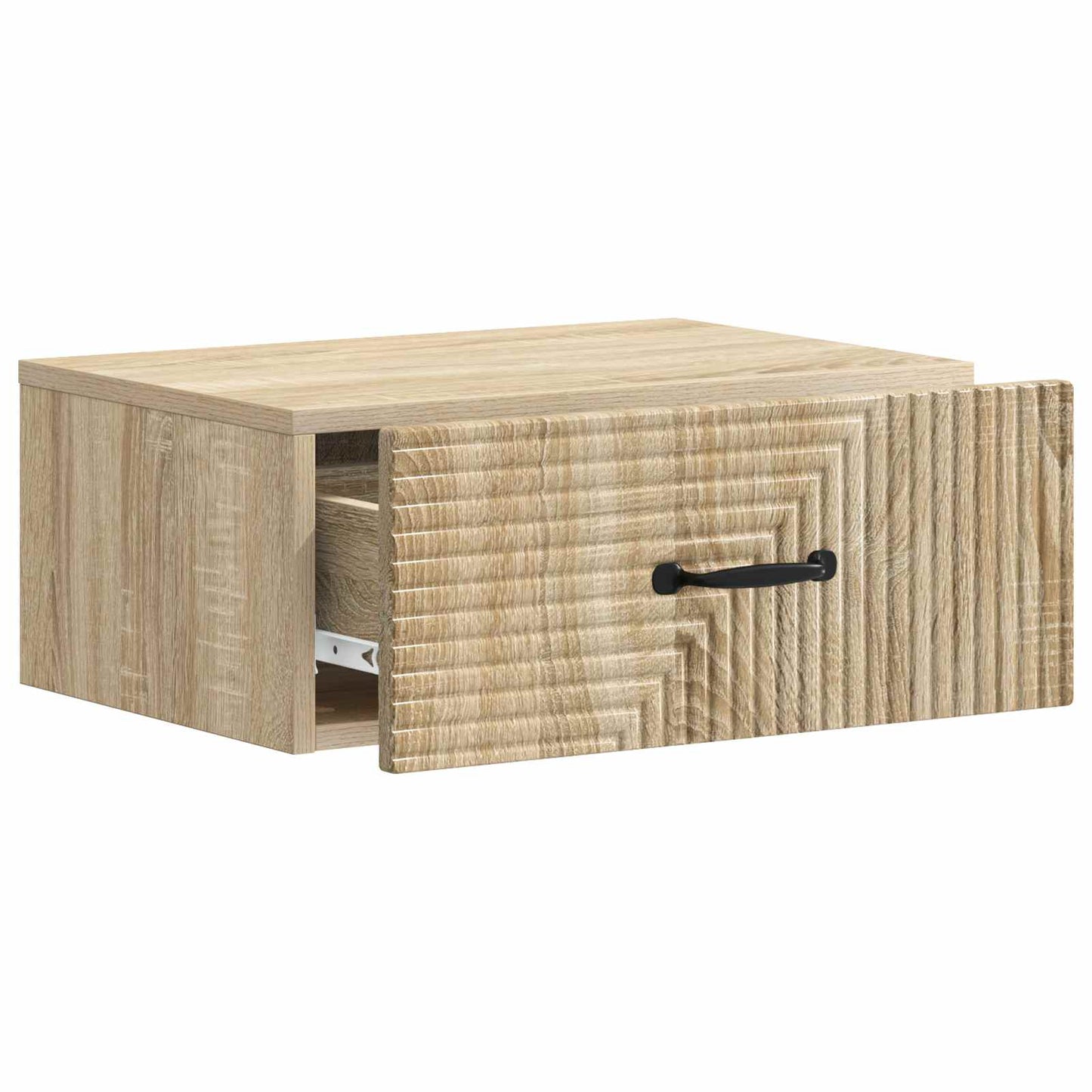 Wall-Mounted Bedside Cabinet Sonoma Oak 49 x 34.5 x 20 cm