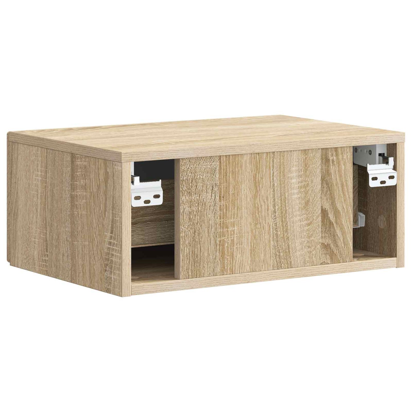Wall-Mounted Bedside Cabinet Sonoma Oak 49 x 34.5 x 20 cm