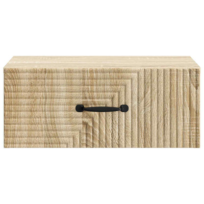 Wall-Mounted Bedside Cabinet 2 pcs Sonoma Oak 49 x 34.5 x 20 cm