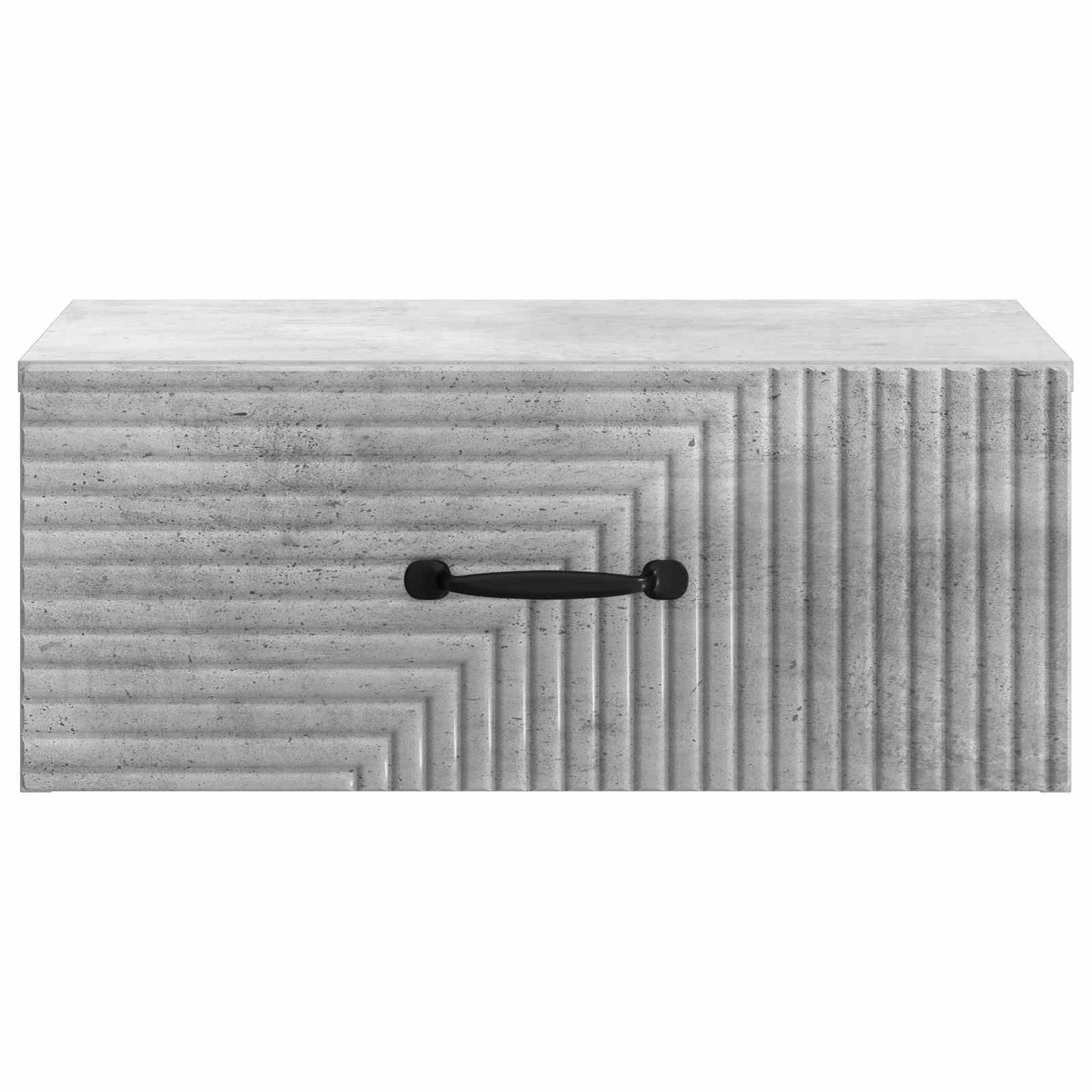 Wall-Mounted Bedside Cabinet with Drawer 2 pcs Concrete Grey