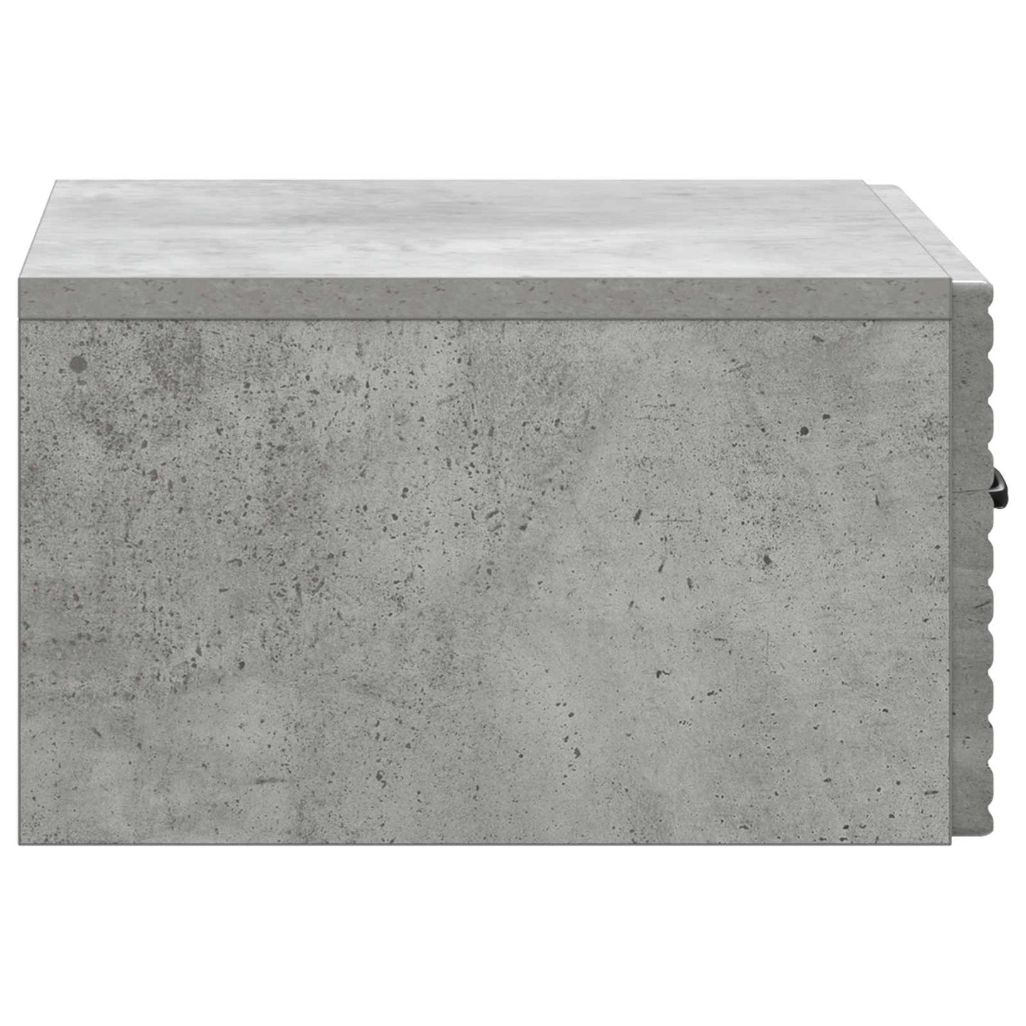 Wall-Mounted Bedside Cabinet with Drawer 2 pcs Concrete Grey