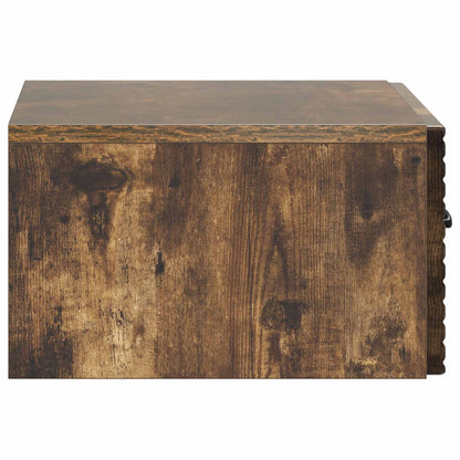 Wall-Mounted Bedside Cabinet 2 pcs Smoked Oak 49 x 34.5 x 20 cm