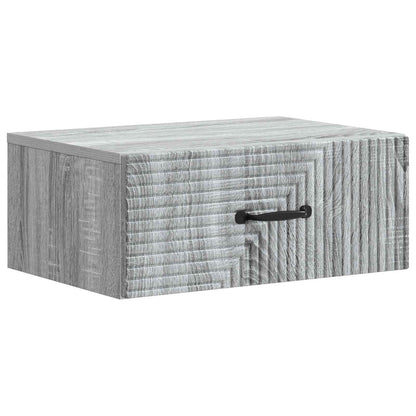 Wall-Mounted Bedside Cabinet 2 pcs Grey Sonoma Engineered Wood