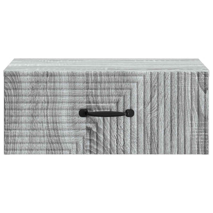 Wall-Mounted Bedside Cabinet 2 pcs Grey Sonoma