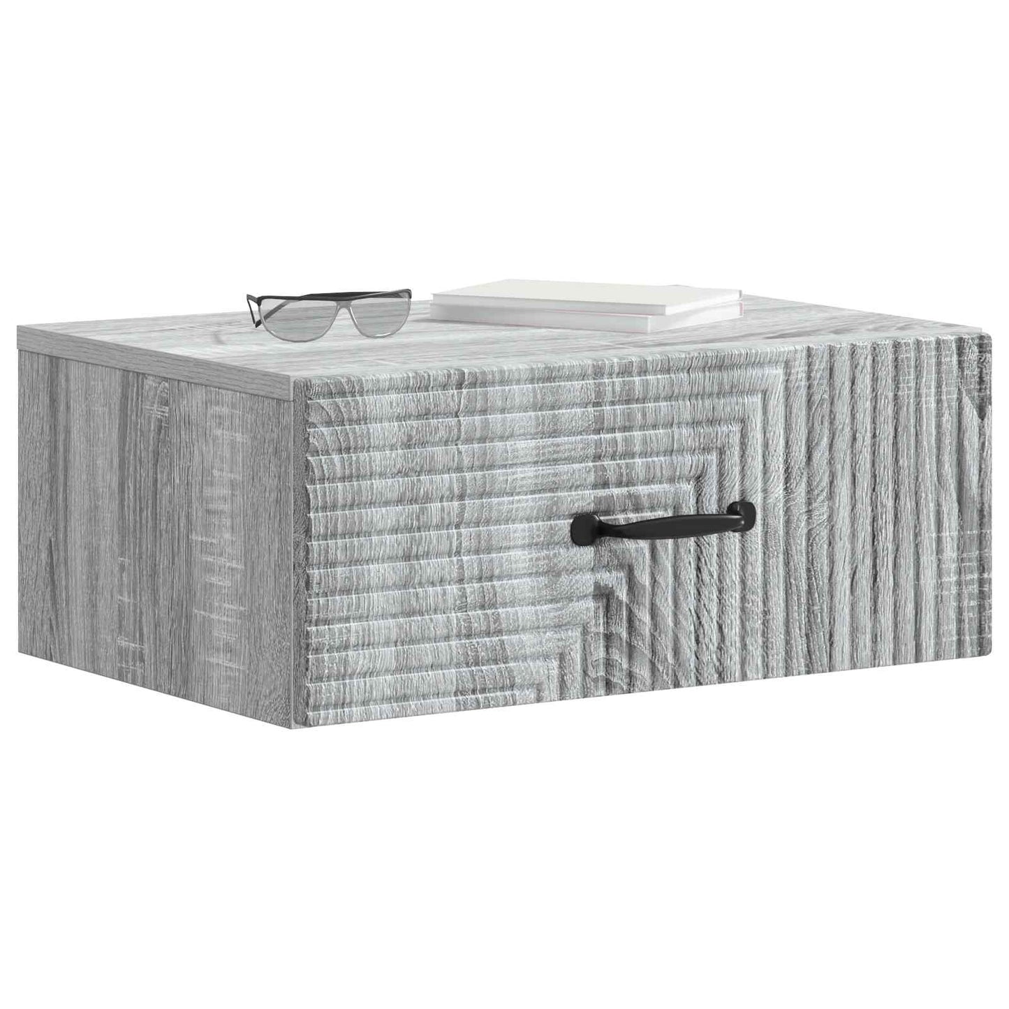 Wall-Mounted Bedside Cabinet 2 pcs Grey Sonoma Engineered Wood