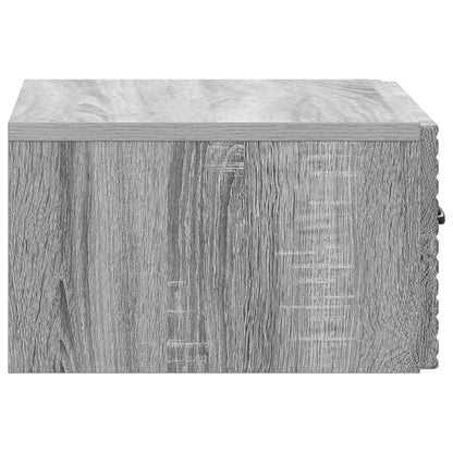 Wall-Mounted Bedside Cabinet 2 pcs Grey Sonoma