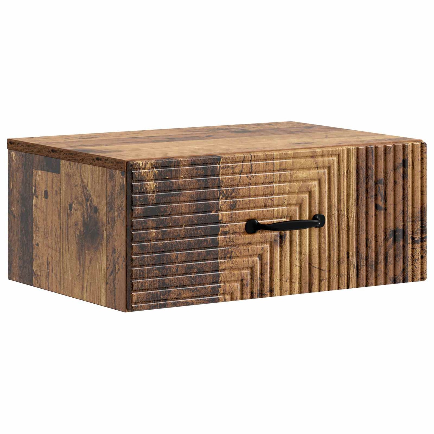Wall-Mounted Bedside Cabinet Old Wood 49 x 34.5 x 20 cm