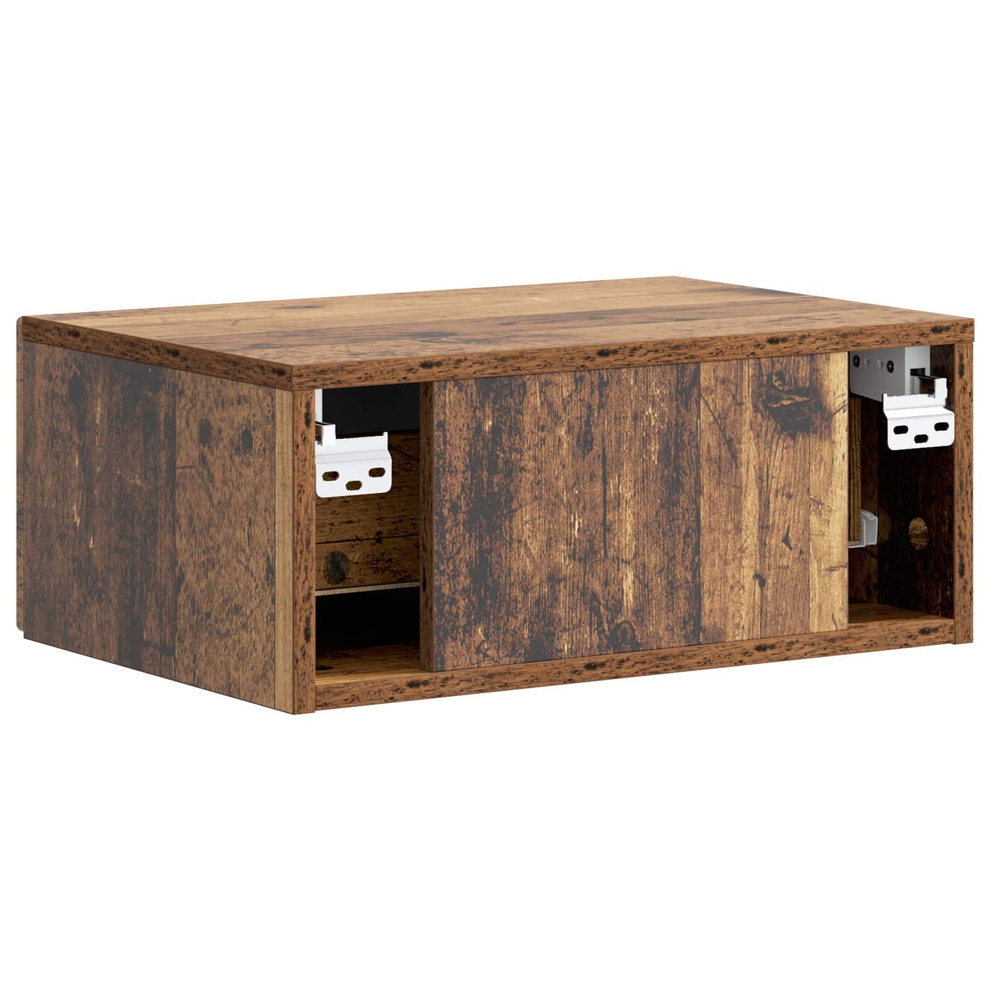 Wall-Mounted Bedside Cabinet 2 pcs Old Wood 49 x 34.5 x 20 cm