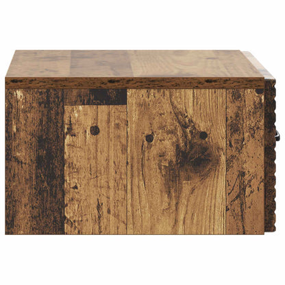 Wall-Mounted Bedside Cabinet 2 pcs Old Wood 49 x 34.5 x 20 cm