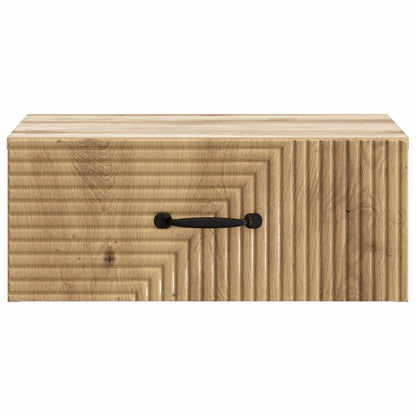 Wall-Mounted Bedside Cabinet 2 pcs Artisan Oak Engineered Wood
