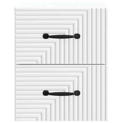 Wall-Mounted Bedside Cabinet 2 pcs White 34.5 x 33 x 40 cm
