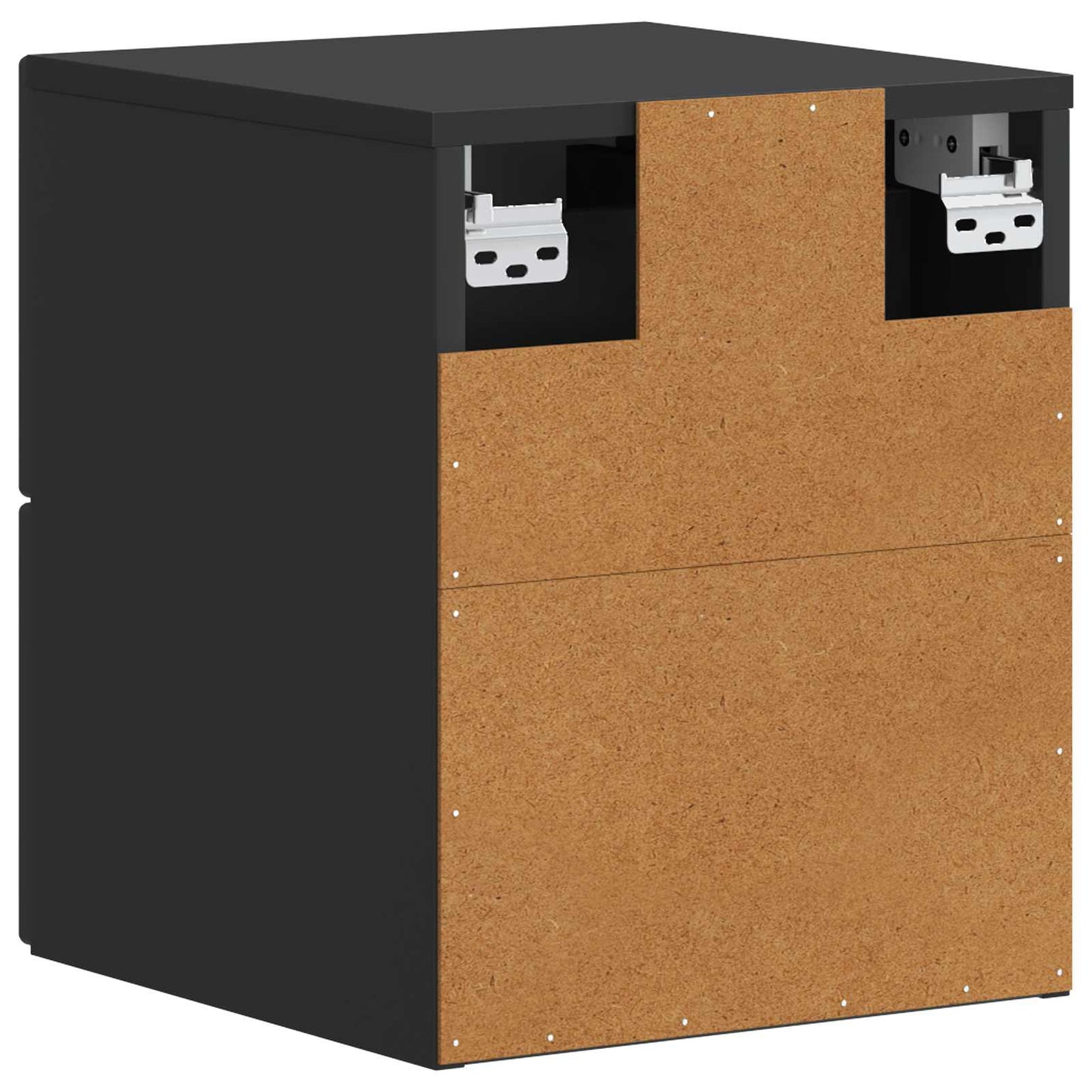 Wall-Mounted Bedside Cabinet Black 34.5 x 33 x 40 cm