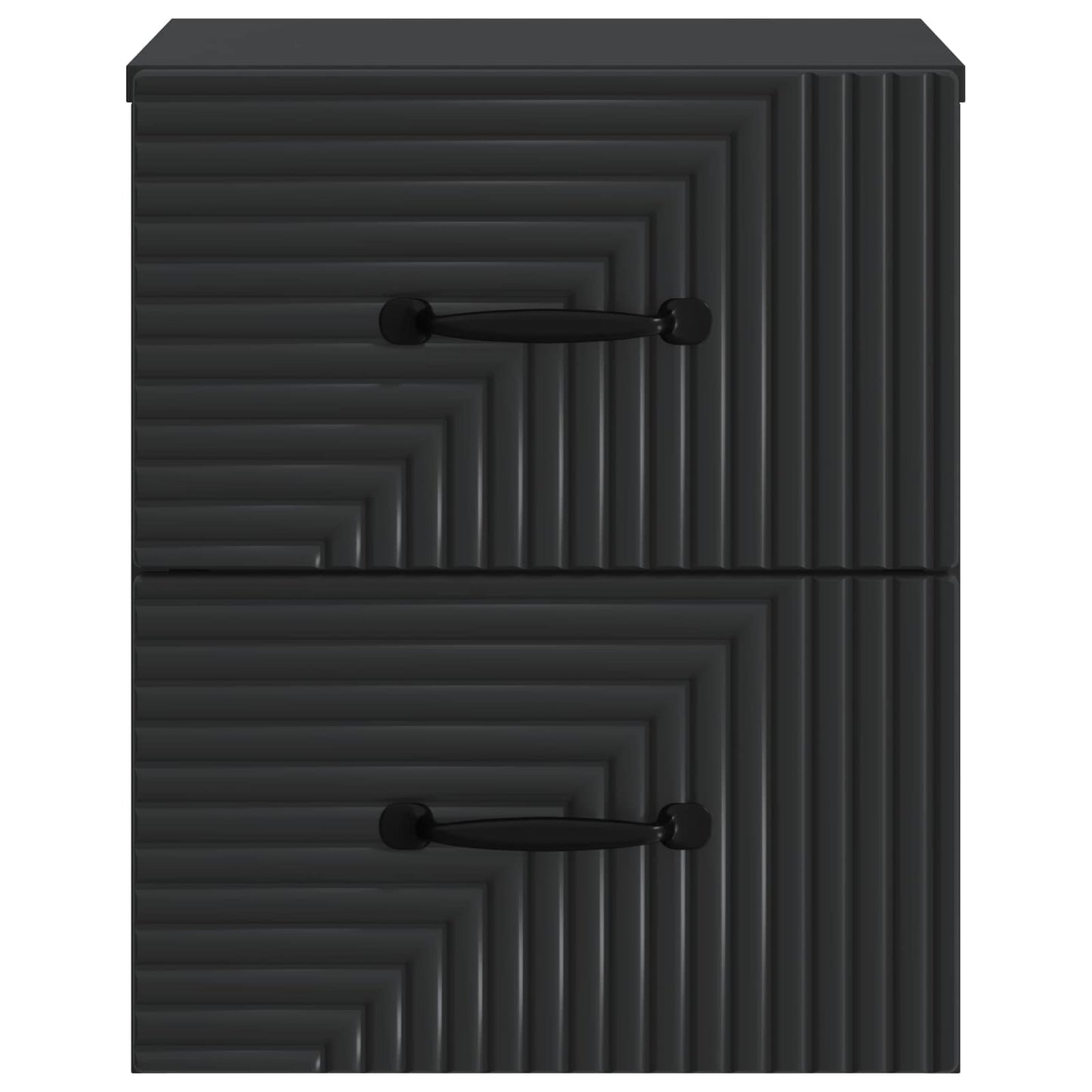 Wall-Mounted Bedside Cabinet Black 34.5 x 33 x 40 cm