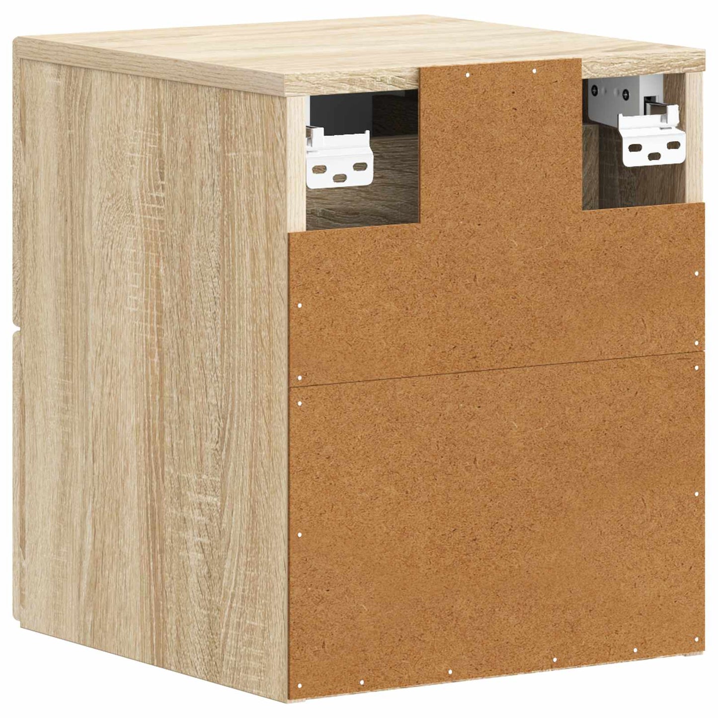 Wall-Mounted Bedside Cabinet Sonoma Oak 34.5 x 33 x 40 cm