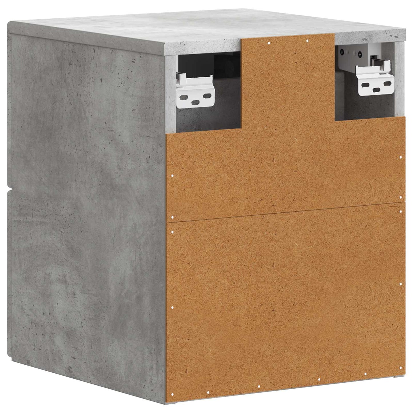 Wall-Mounted Bedside Cabinet Concrete Grey 34.5 x 33 x 40 cm