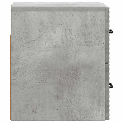 Wall-Mounted Bedside Cabinet Concrete Grey 34.5 x 33 x 40 cm