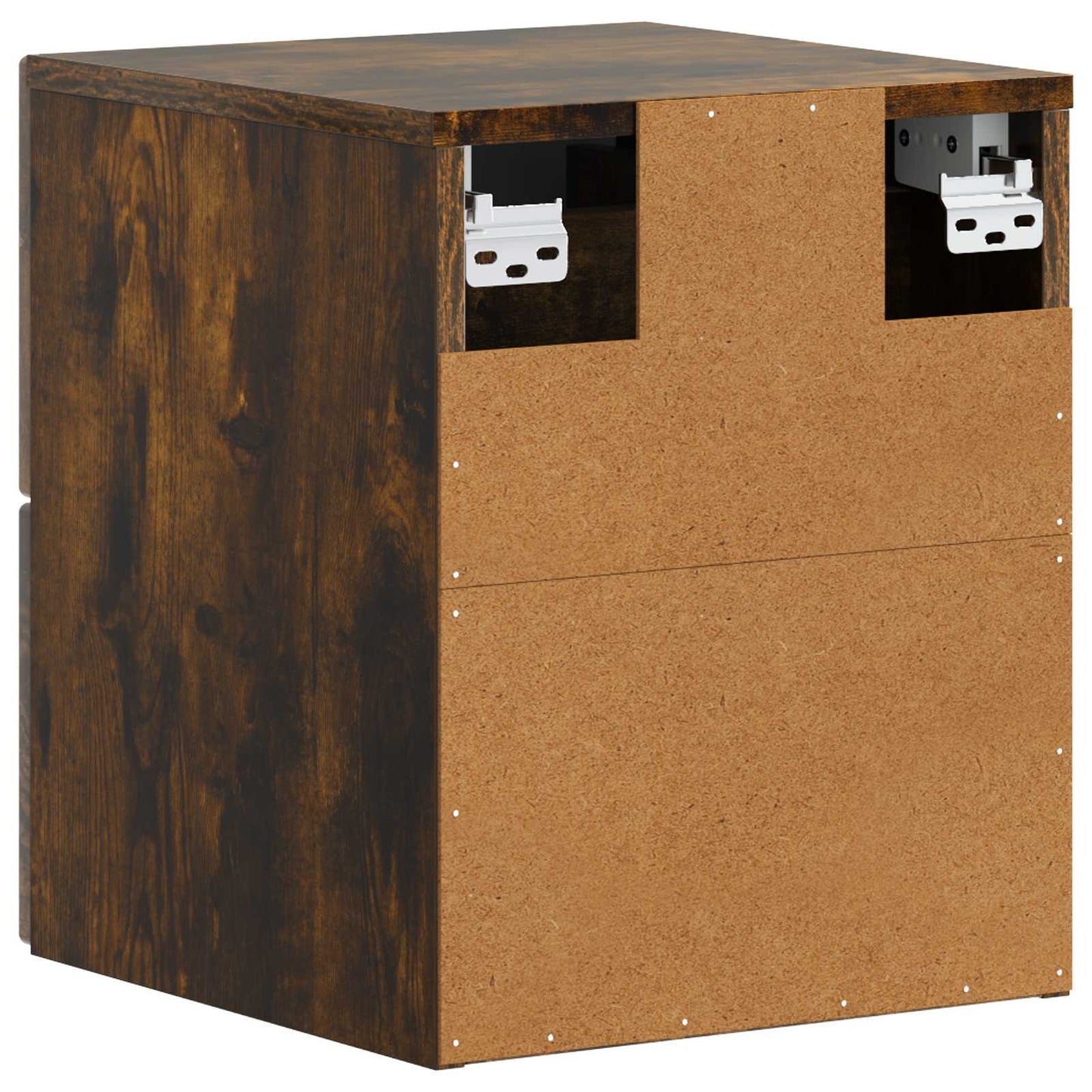 Wall-Mounted Bedside Cabinet Smoked Oak 34.5 x 33 x 40 cm