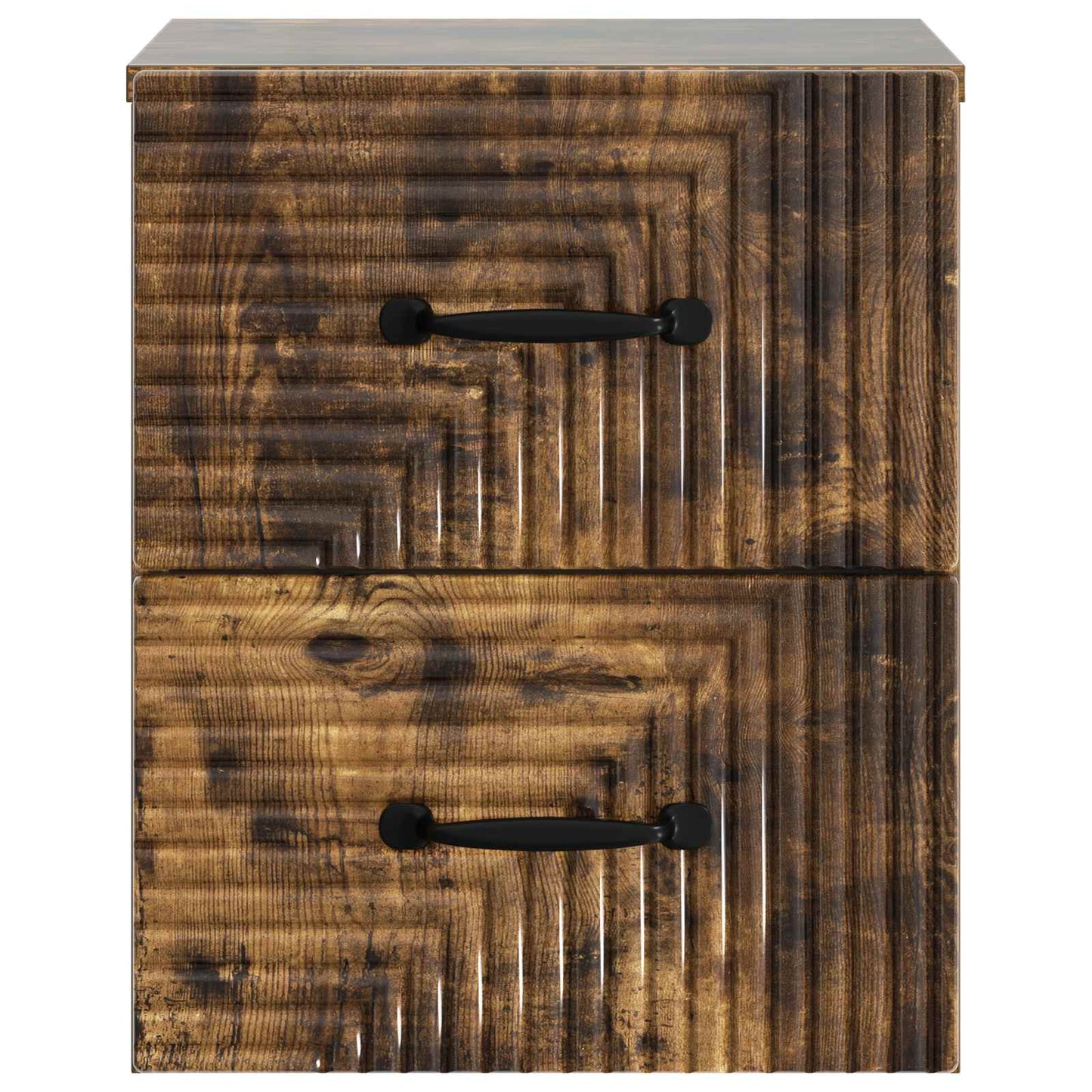 Wall-Mounted Bedside Cabinet Smoked Oak 34.5 x 33 x 40 cm