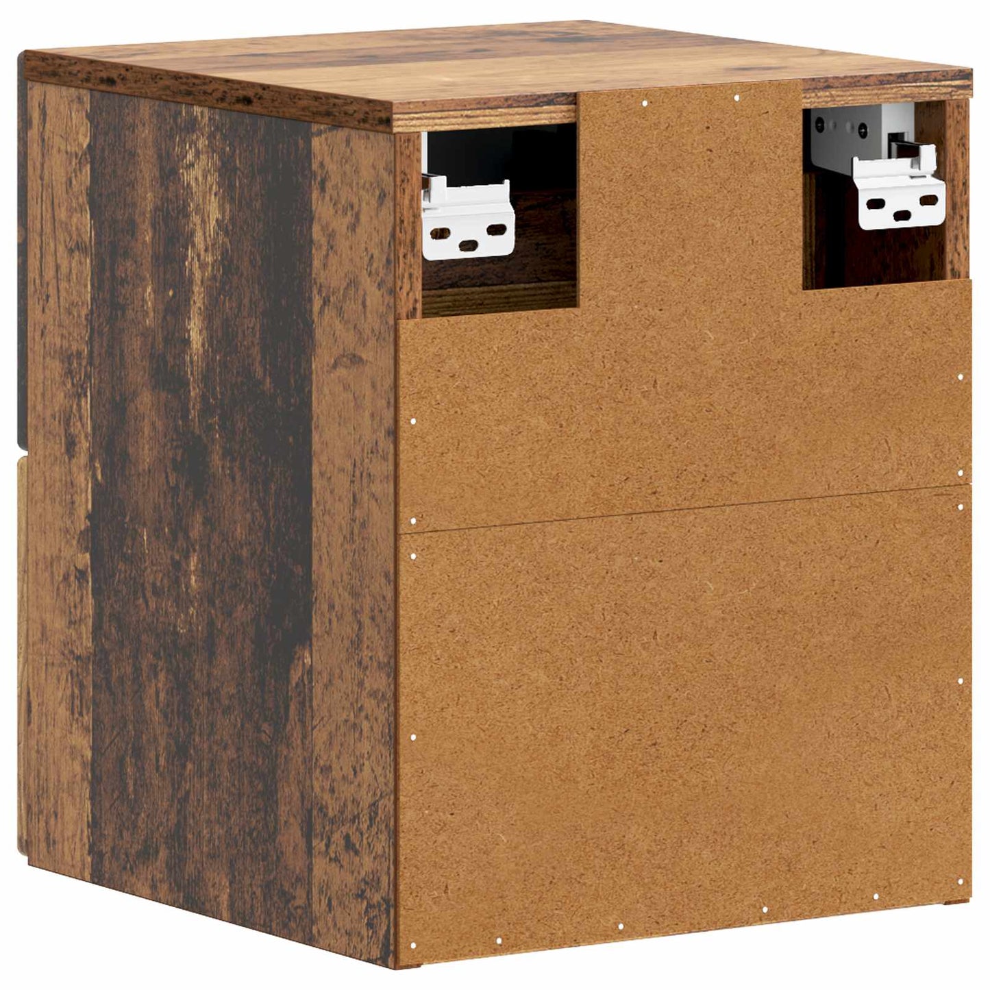 Wall-Mounted Bedside Cabinet 2 pcs Old Wood 34.5 x 33 x 40 cm