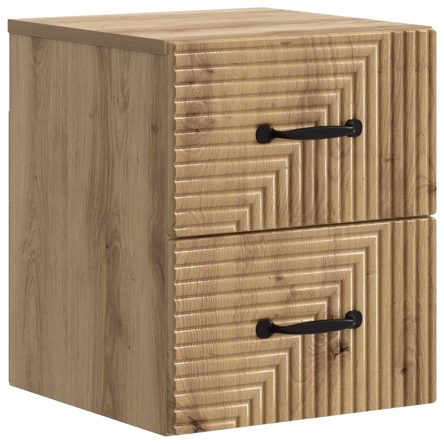 Wall-Mounted Bedside Cabinet 2 pcs Artisan Oak Engineered Wood